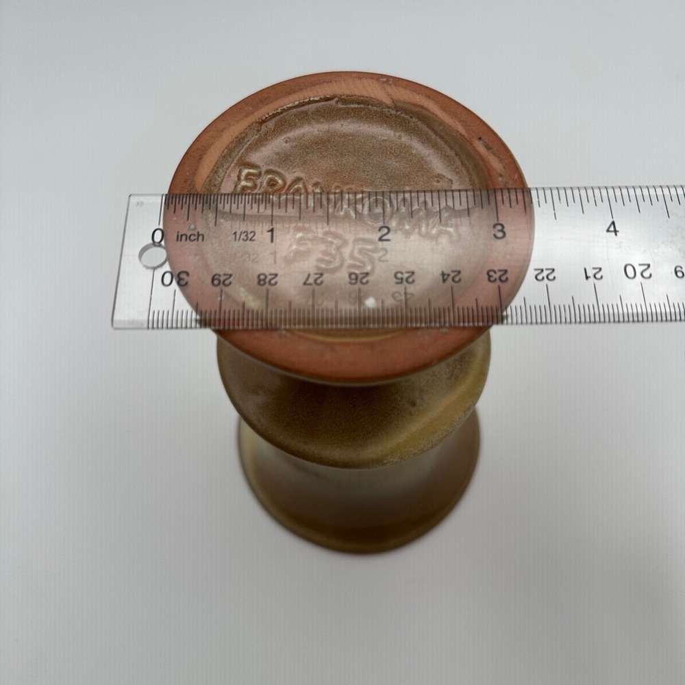 Frankoma F35 Desert Brown Pedestal Goblet Stoneware Vintage - Picture 6 of 7